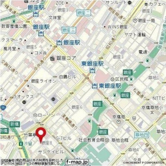 【地図】 | グランスイート銀座レスティモナーク