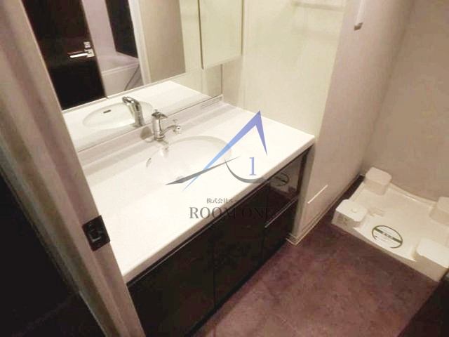 東京ミッドヘイ　勝どきの洗面所|洗面台です。