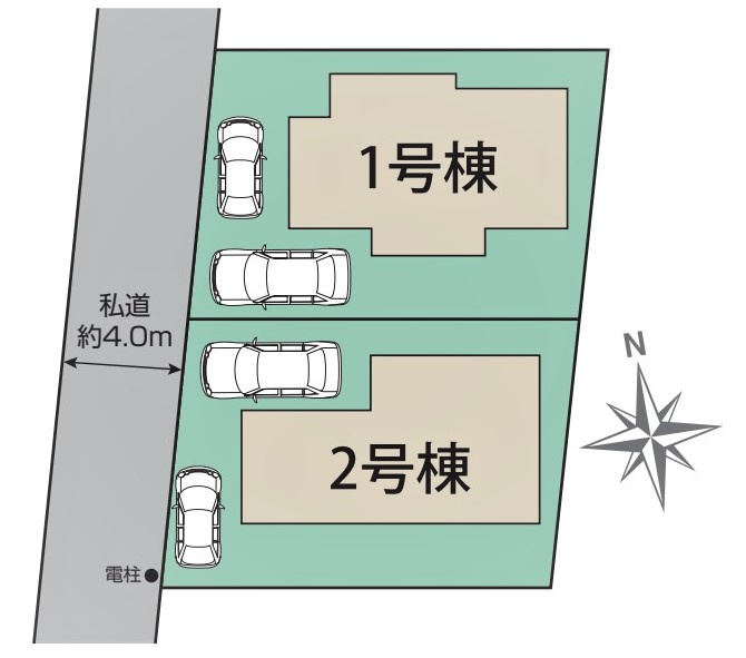 西東京市花小金井芝久保町　全2棟　2号棟