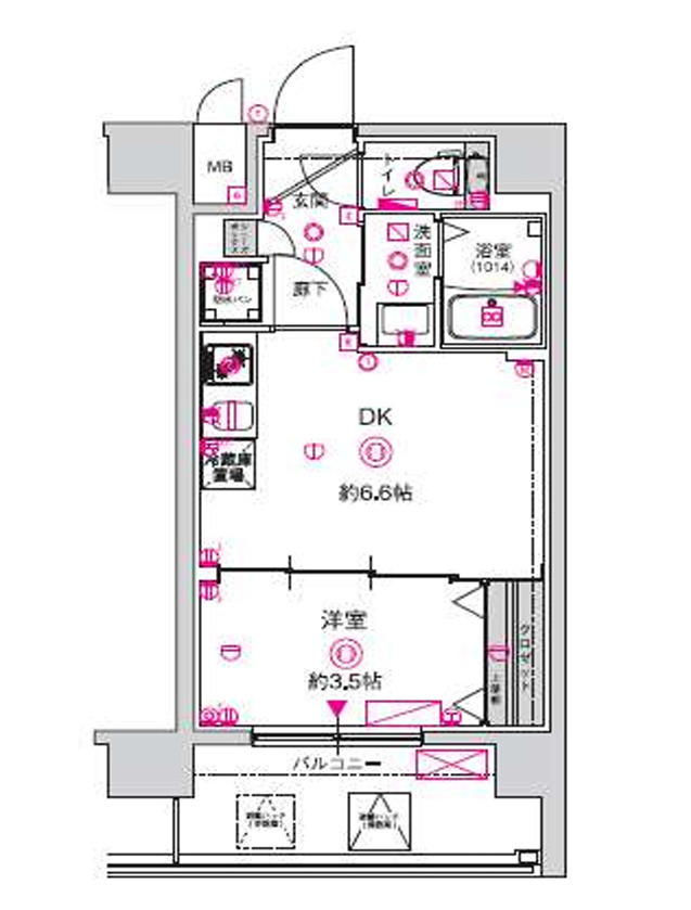 CREST TAPP 天王寺EASTの間取り