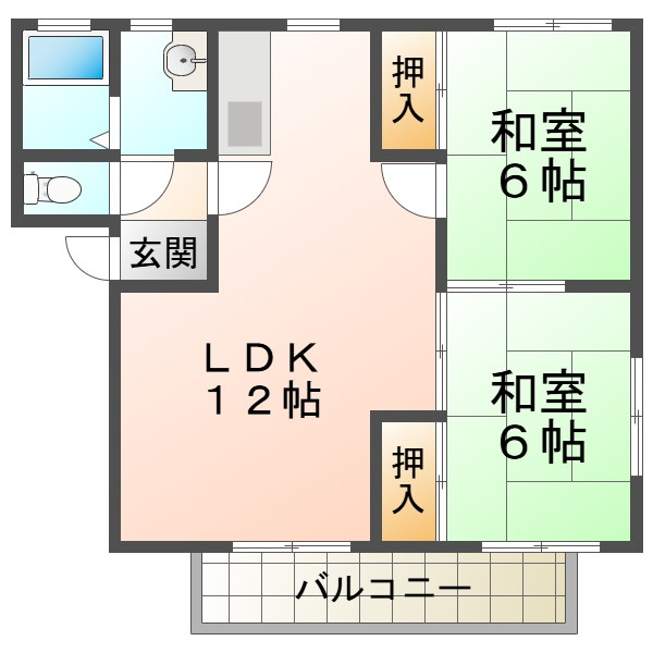 メルヴィルA棟の間取り