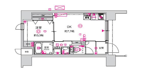 CREST TAPP 天王寺EASTの間取り