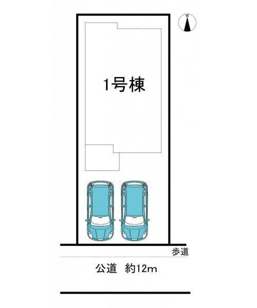 半田市花園町4丁目　全1棟の区画図|全1区画分譲地☆