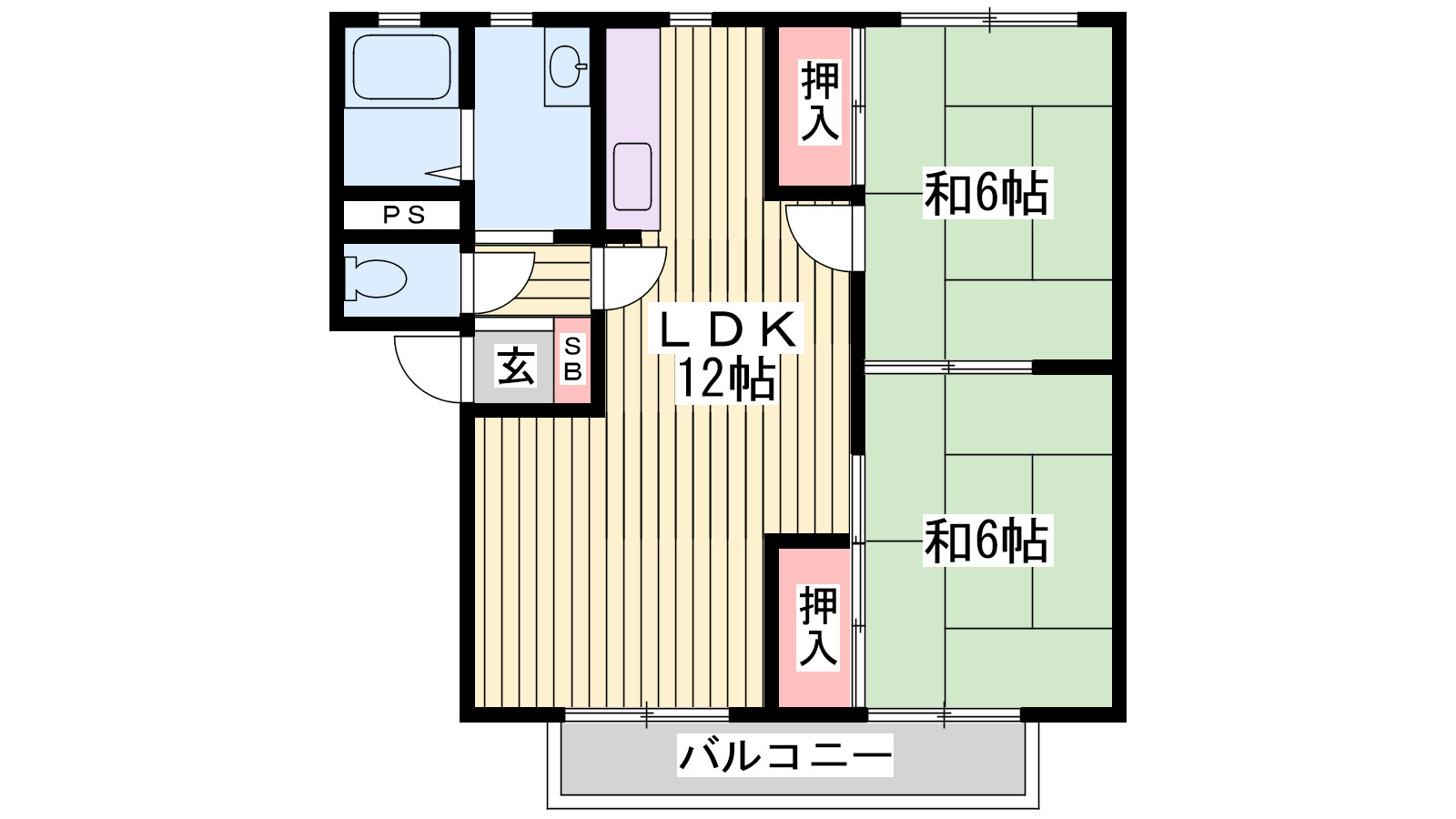 メルヴィルA棟の間取り