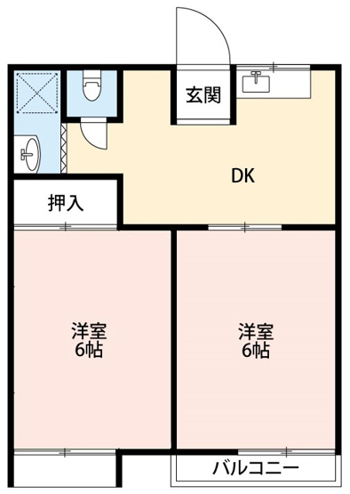 【間取り】 | やなぎハイツ