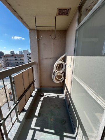長居コーポラスのバルコニー