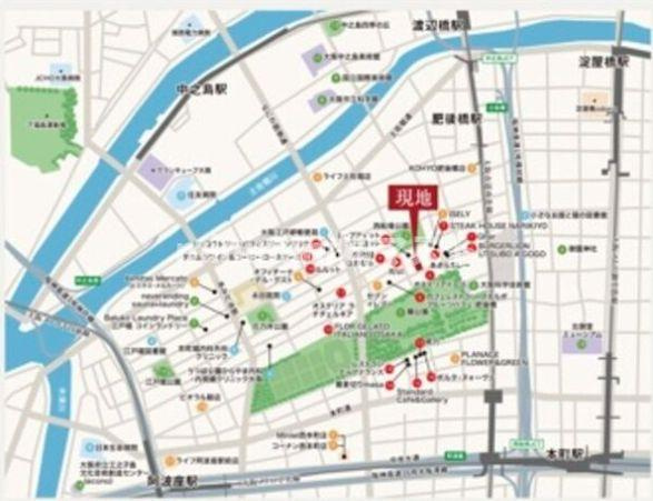 京町堀ビューアパートメントの地図