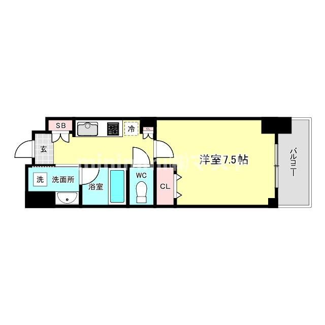 京町堀ビューアパートメントの間取り