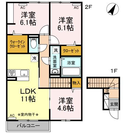 CAMELOT B棟の間取り