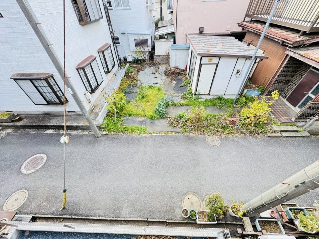 柏市あけぼの３丁目新築戸建【柏第一小学校：9分】の展望|バルコニーより道路側眺望・南道路で日当たり良好♪