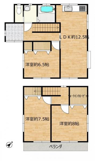 【間取り】 | 仲介手数料無料！東岐波小学校に通えるリフォーム済み中古住宅　宇部市東岐波 | お客様のご意見を凝縮した使いやすい間取り