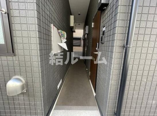 板橋区幸町のアパートのエントランス