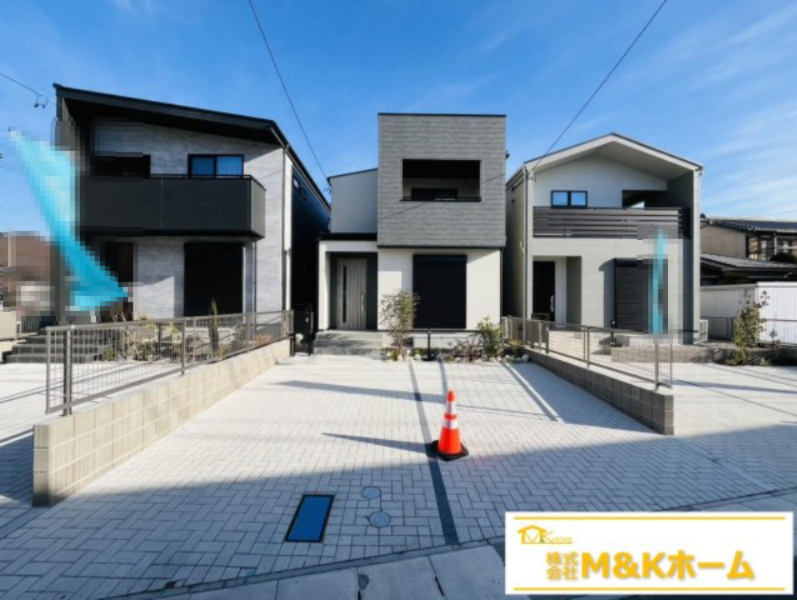 半田市有楽町3丁目　全3棟　2号棟の前面道路含む現地写真|長期優良住宅♪