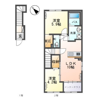 【間取り】 | 仮）阿見町岡崎新築アパート