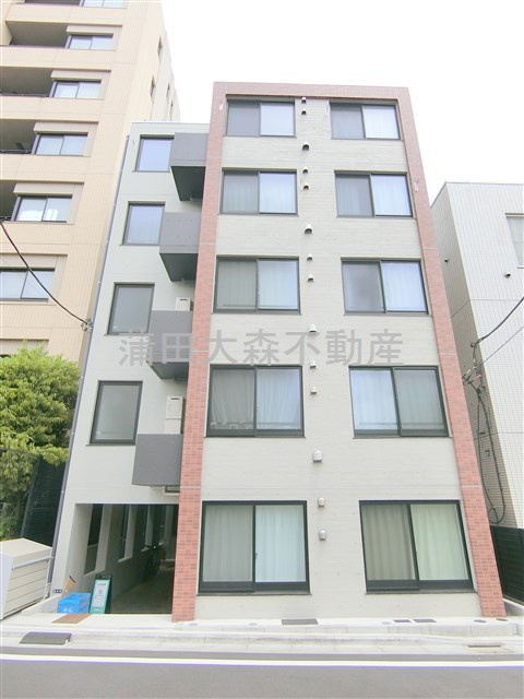 レピュア南大井レジデンスの外観|2024年10月築　RC鉄筋コンクリート造地上5階建て総戸数19戸の人気賃貸
東京都品川区南大井5丁目　JR京浜東北線大井町駅と大森駅徒歩14分、京浜急行本線立会川駅徒歩6分