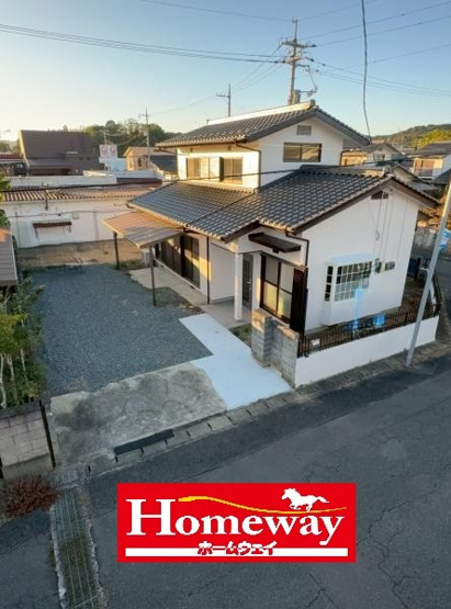 【外観】 | 仲介手数料無料！厚狭小学校に通えるリフォーム済み中古住宅　山陽小野田市山川 | かわいいお家になって誕生しました