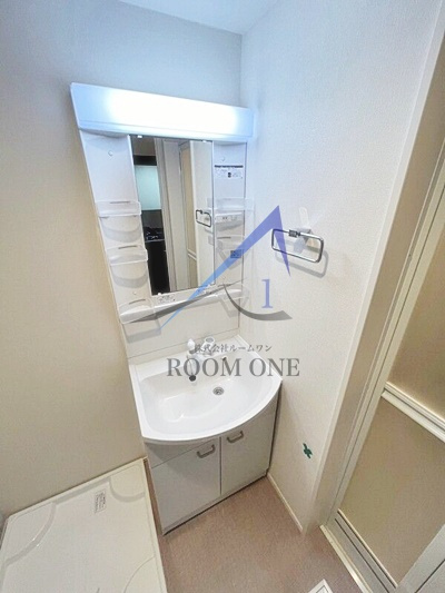 ハーモニーテラス三園Ⅳの洗面所|洗面台です。