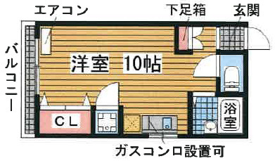 アルカディア橘通の間取り