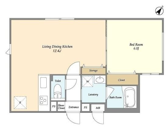 ウェルスクエアイズム文京千石の間取り