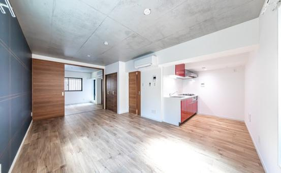 ウェルスクエアイズム文京千石の居間・リビング