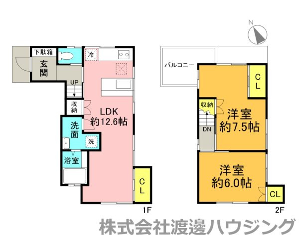 西宮市樋ノ口町2丁目一戸建の間取り