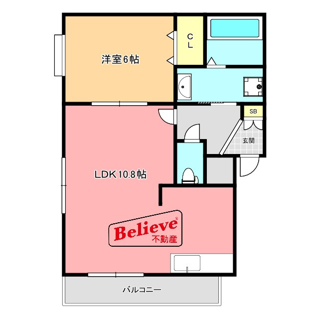 メゾンエトワールの間取り|使い勝手の良い間取りです♪