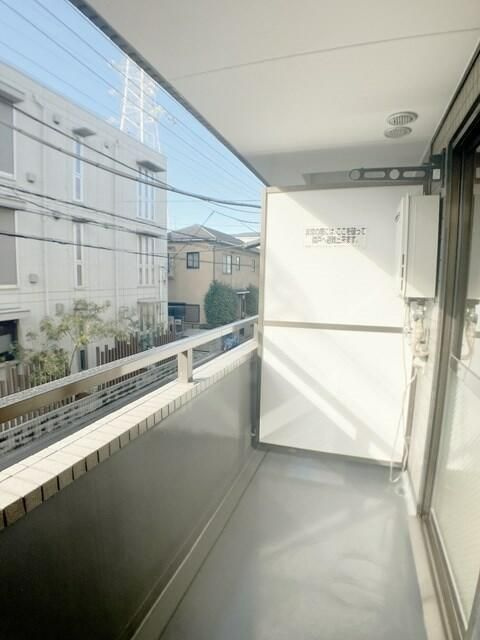 市川市新田２丁目の賃貸マンションのバルコニー