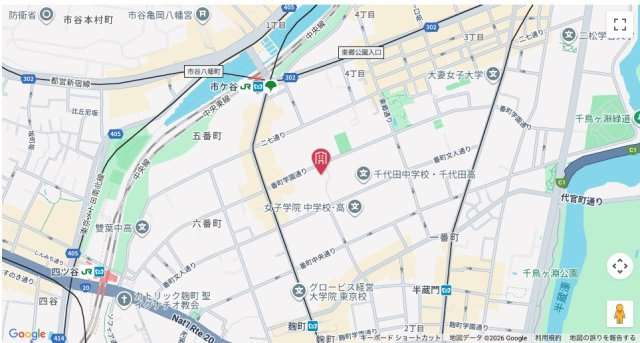 【地図】 | ★仲介手数料無料★サンビューハイツ四番町（事務所利用可能！）