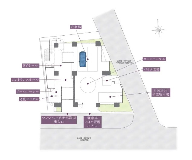 【区画図】 | ★仲介手数料無料★PREMIST KOJIMACHI（麹町駅近・上層階の2LDK）