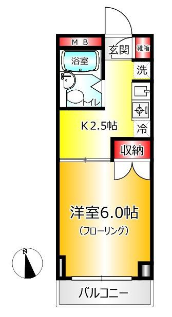ライフイン玉川の間取り