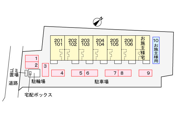 フィオーレの区画図