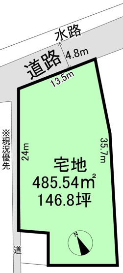 【土地図】 | 黒石市追子野木三丁目　土地