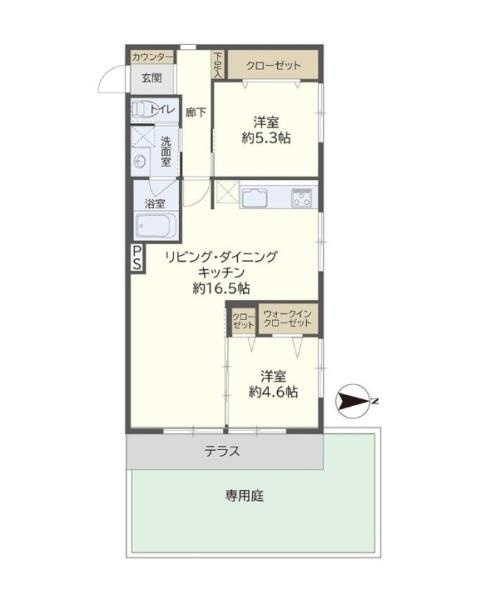 ライオンズマンション中央林間第２の間取り