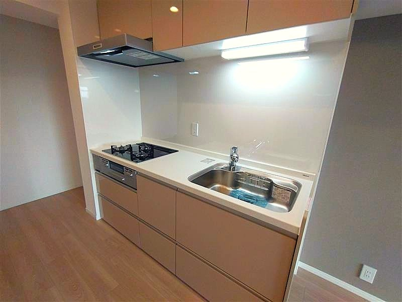 ユニライフ宇治C棟のキッチン|お料理しやすいキッチンです