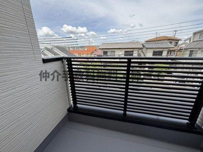 【バルコニー】 | 神戸市垂水区本多聞6丁目　新築戸建1号棟　仲介手数料無料！ | 陽当たり良好なバルコニーです