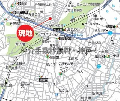 【地図】 | 神戸市垂水区本多聞6丁目　新築戸建1号棟　仲介手数料無料！ | 垂水区本多聞6　新築1号棟　仲介手数料無料！