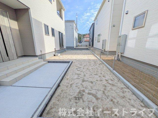 【新築戸建】　いわき市平下平窪2期　全5棟　長期優良住宅の庭|1号棟写真　ガーデニングや家庭菜園も楽しめる広いお庭が魅力です♫