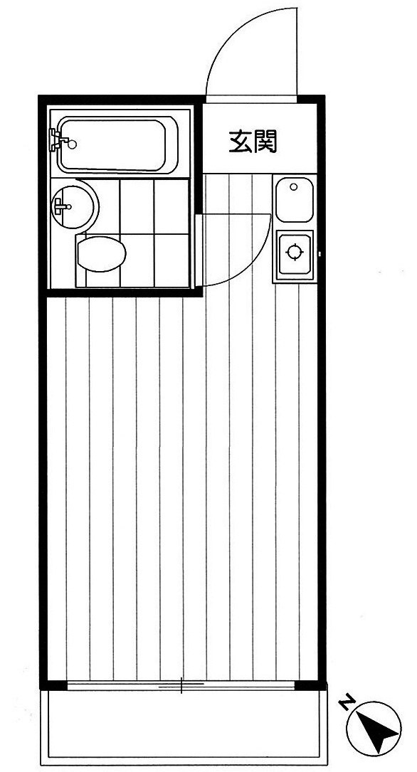ベルシティ根津の間取り|ワンルーム