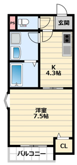 【間取り】 | ペルルブランシェ九番町
