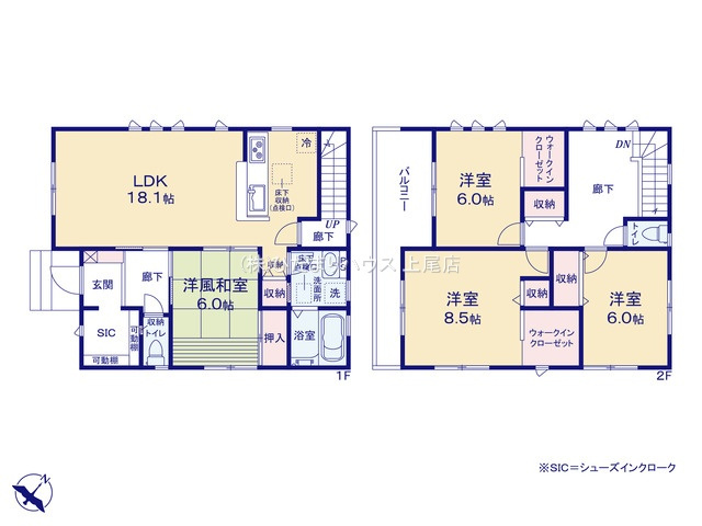 鴻巣市登戸　第2　新築一戸建て　リーブルガーデン　02の間取り