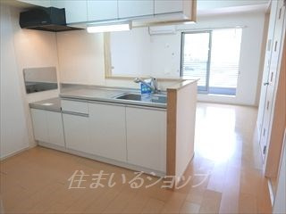 広島市安佐北区可部１丁目のアパートのキッチン|浄水器一体型シャワー水栓