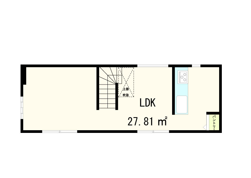 練馬区豊玉中２丁目・新築戸建の間取り|家族が集まる広々リビング♪