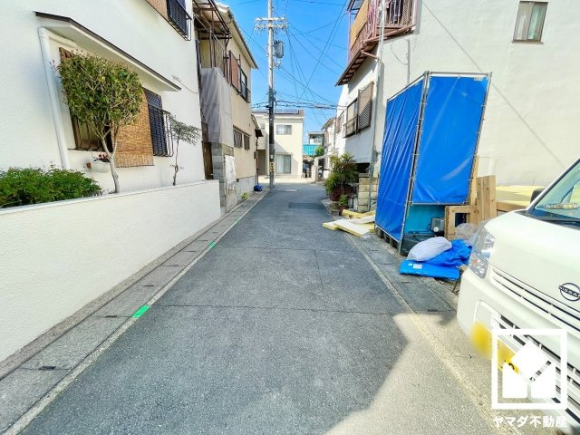 伏見区向島中島町の前面道路含む現地写真|3月17日　現地写真更新