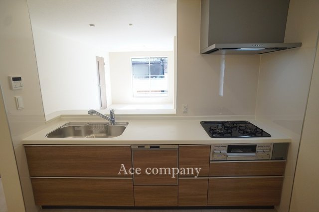 【キッチン】 | 東大阪市大蓮東1丁目　【1号棟/全2棟】 | 【食洗機・蛇口一体型浄水器完備のシステムキッチン☆3口ガスコンロ☆】