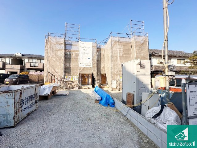 姫路市田寺　第5期　新築一戸建ての外観|周辺は落ち着いた街並みの住宅地！子育てがしやすい住環境です！まだ未完成ですが、現地でしかわからない事もございます。是非一度ご覧ください。