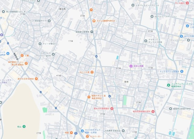 姫路市田寺　第5期　新築一戸建ての地図