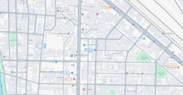 大阪市東住吉区杭全　新築一戸建ての地図
