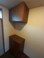 明るい玄関です