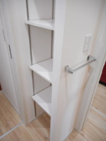 ちょっとした収納スペースも充実しています