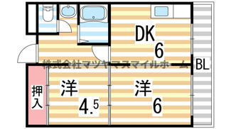 【間取り】 | 第三シャルマン四條畷